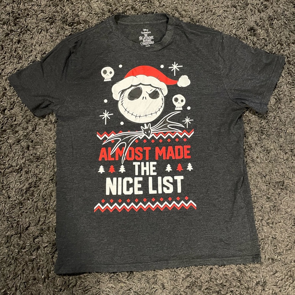 Disney’s Nightmare Before Christmas Christmas Tee, Men’s Size XXL